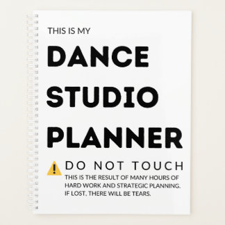 Dance Studio Planner Planer
