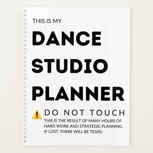 Dance Studio Planner Planer (Vorderseite)