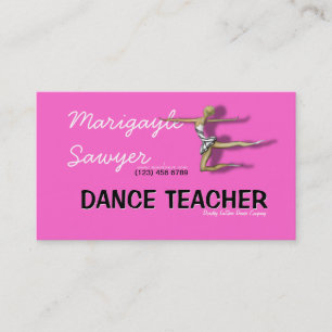 Dance Teacher Choreograf Dancer Business Card Visitenkarte