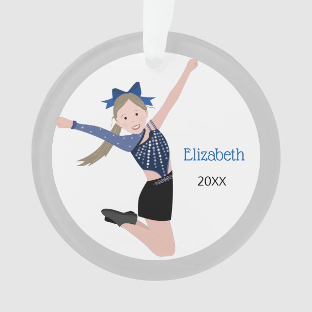 Dance Team Performer mit Blonde Hair Ornament (Vorderseite)