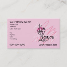 Dance Theme Business Card