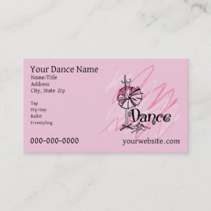 Dance Theme Business Card Visitenkarte