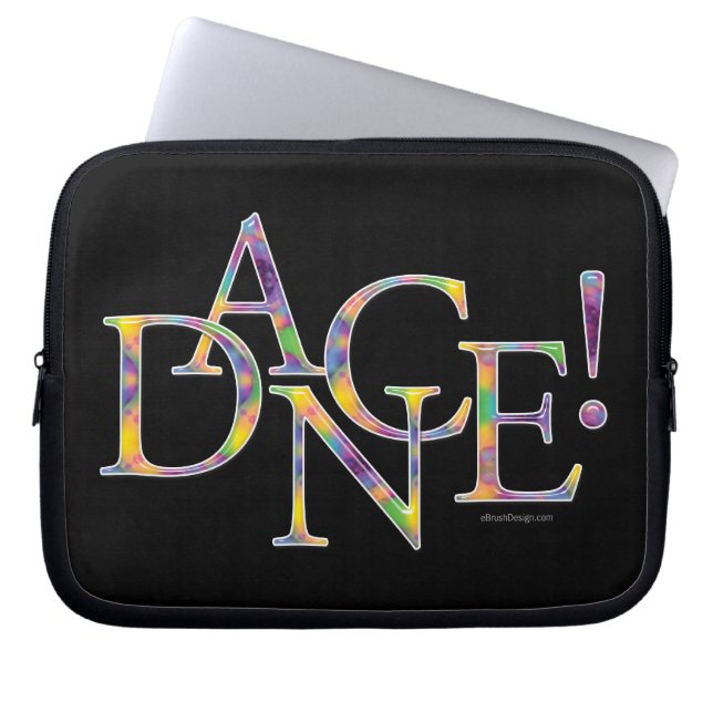 Dance! (Tie-Dye) Laptopschutzhülle (Vorderseite)