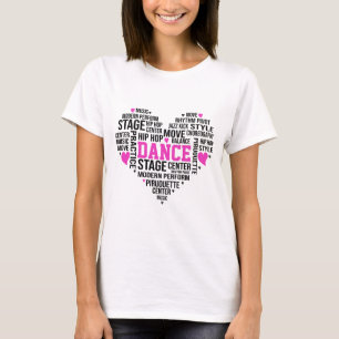 Dance Word Art Typografy T-Shirt