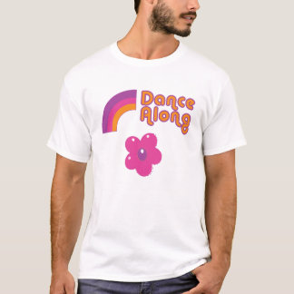 dancealong_full_front logo_proof, rainbow_dance… T-Shirt