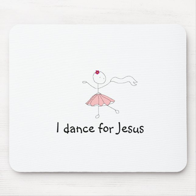 danceforhim, tanze ich für Jesus Mousepad (Vorne)