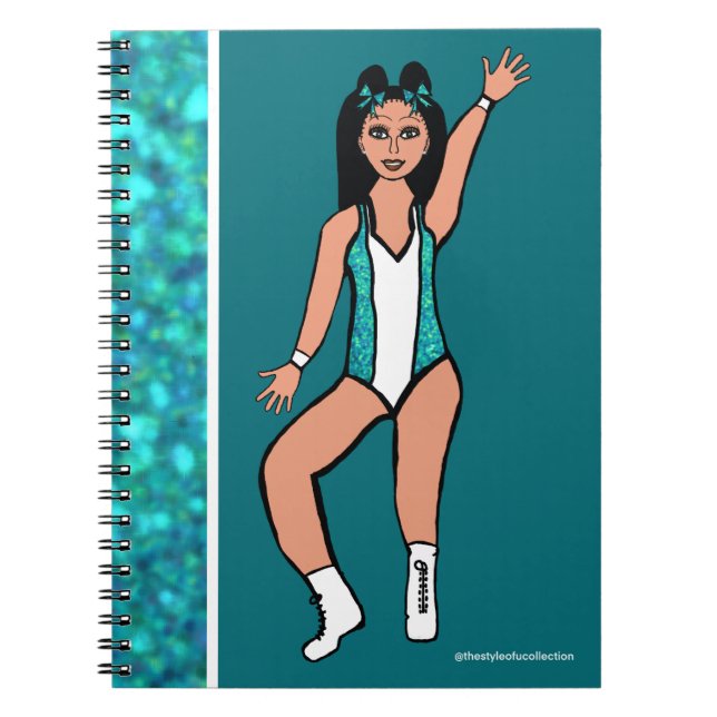 Dancer Aqua Spark Notebook #2 Notizblock (Vorderseite)