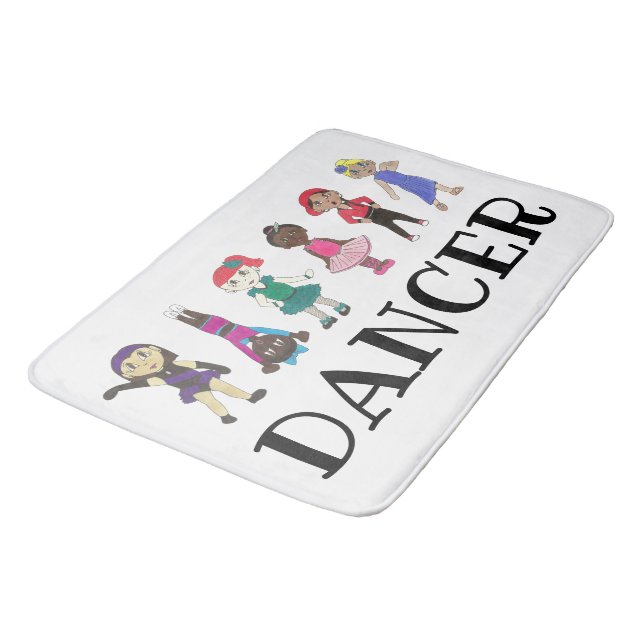DANCER Ballet Stich Jazz Hip Hop Lyrical Acro Stud Badematte (Schrägansicht)