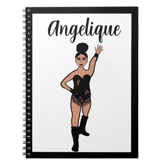 Dancer Black Fringe Notebook #2 Notizblock (Vorderseite)