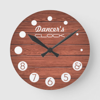 Dancer clock with numbers for a Dancer's. Runde Wanduhr