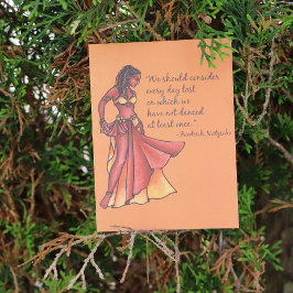 Dancer Dancer Quote jeden Tag Postkarte