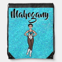 Dancer Drawstring Bag Tri-Pose Aqua #2