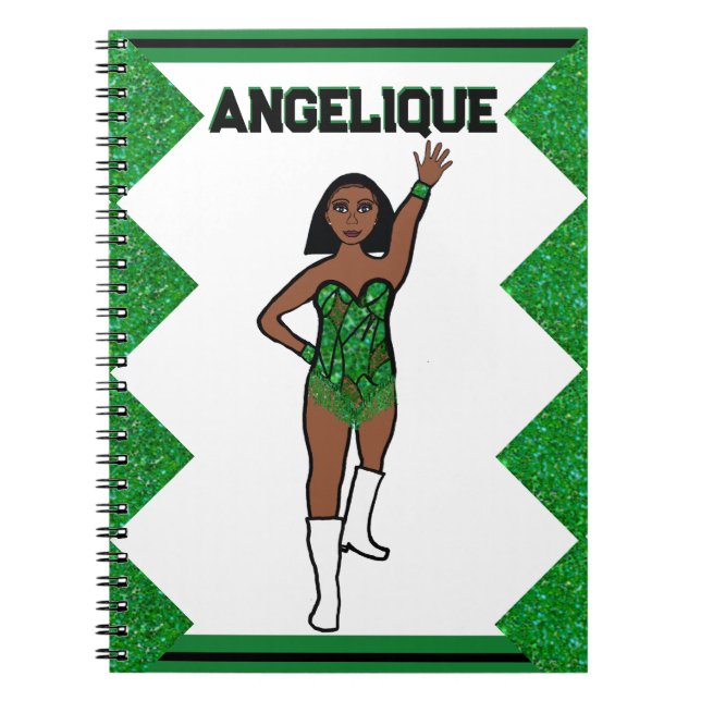 Dancer Green Fringe Notebook #1 Notizblock (Vorderseite)