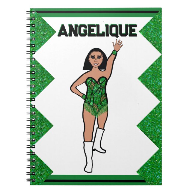 Dancer Green Fringe Notebook # 2 Notizblock (Vorderseite)