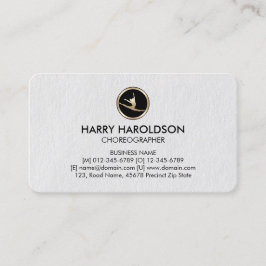 Dancer Icon Choreograf Premium Business Card Visitenkarte