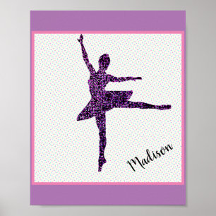 Dancer Imitate Sparkle Personalisiert Tiny Dot Pos Poster