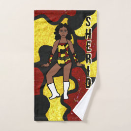 Dancer/Majorette Red Yellow Camo #1 Handtuch