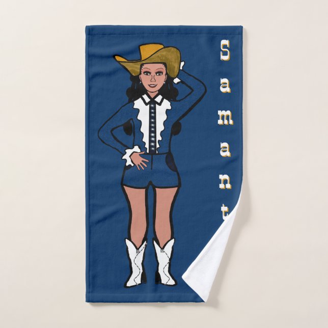 Dancer/Majorette Western Denim #2 Handtuch (Handtuch)