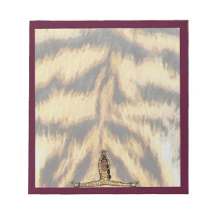 Dancer Notepad Maroon Tiger #1 Notizblock
