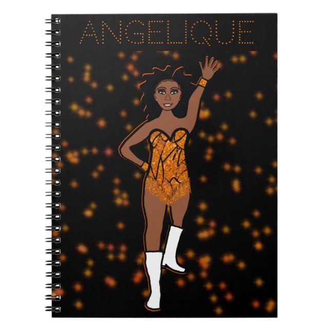 Dancer Orange Fringe Notebook #1 Notizblock (Vorderseite)