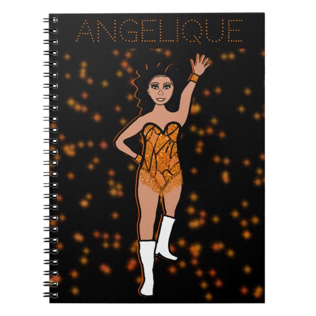 Dancer Orange Fringe Notebook #2 Notizblock (Vorderseite)