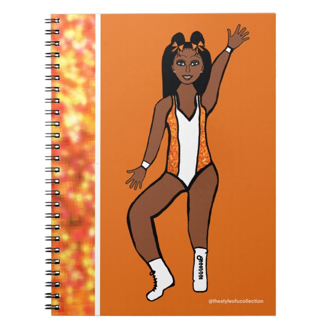 Dancer Orange Spark Notebook #1 Notizblock (Vorderseite)