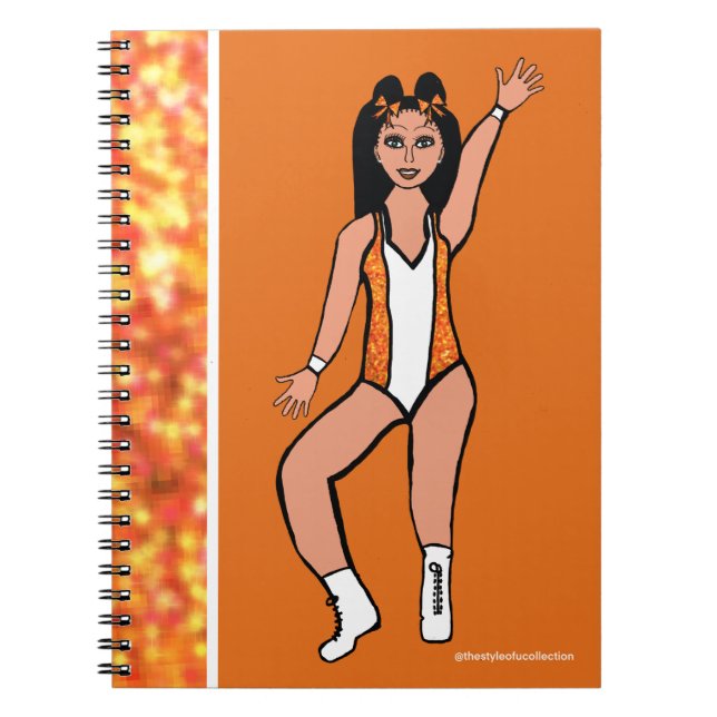 Dancer Orange Spark Notebook # 2 Notizblock (Vorderseite)