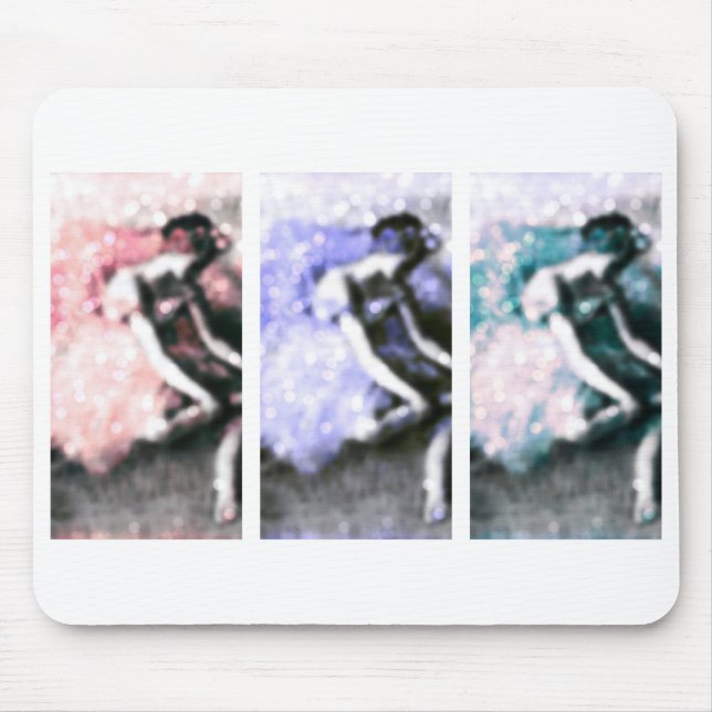 Dancer Pastel Bokeh Panel Art Mousepad (Vorne)