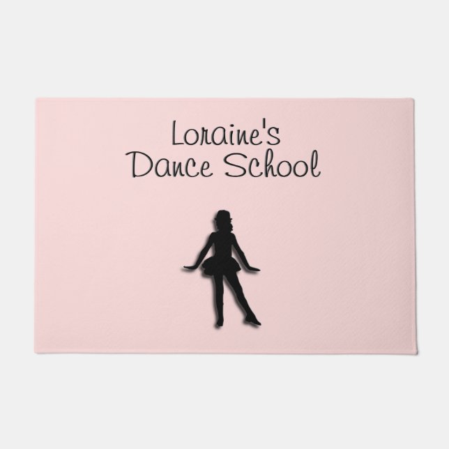 Dancer Pink gestochen Fußmatte (Vorderseite)