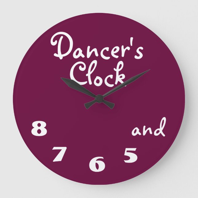 Dancer’s Clock Große Wanduhr (Vorderseite)