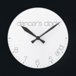 Dancer’s Clock Runde Wanduhr<br><div class="desc">Funny Clock,  best idea for gift. )</div>