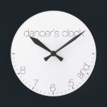 Dancer’s Clock Runde Wanduhr<br><div class="desc">Funny Clock,  best idea for gift. )</div>