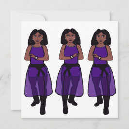 Dancer Sheer Lila A Feiertagskarte