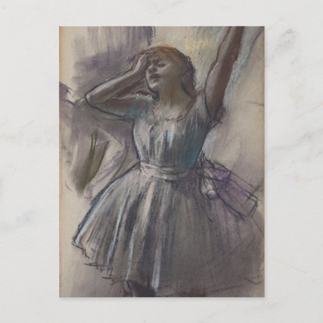 Dancer Stretching Edgar Degas Postkarte (Vorderseite)