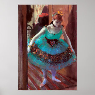 Dancer Verließ ihren Kleidersaal von Degas Poster