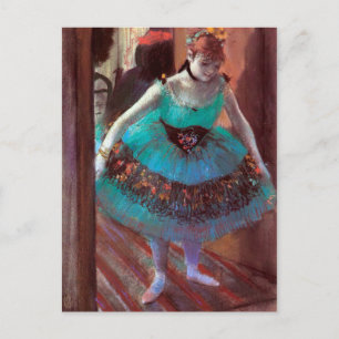 Dancer Verließ ihren Kleidersaal von Degas Postkarte
