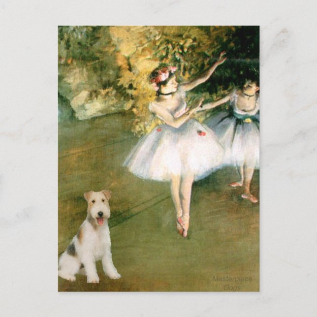 Dancer - Wire Fox Terrier #1 Postkarte (Vorderseite)
