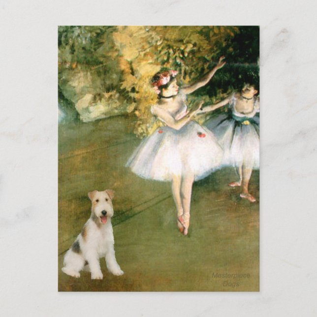 Dancer - Wire Fox Terrier #1 Postkarte (Vorderseite)