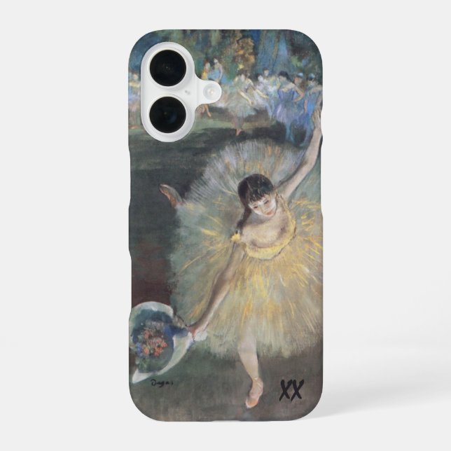 Dancer with Bouquet by Edgar Degas – Personalized  iPhone 16 Hülle (Rückseite)