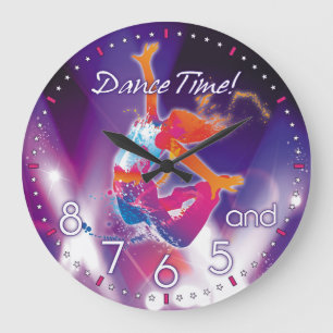 Dancer's Time Wall Clock Große Wanduhr