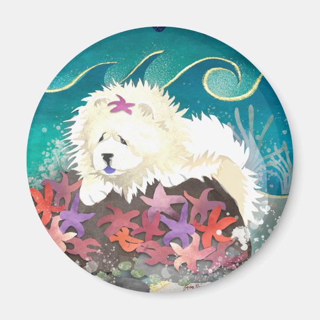 DANCIN WITH THE STARZ - Cream Chow  Magnet (Vorne)