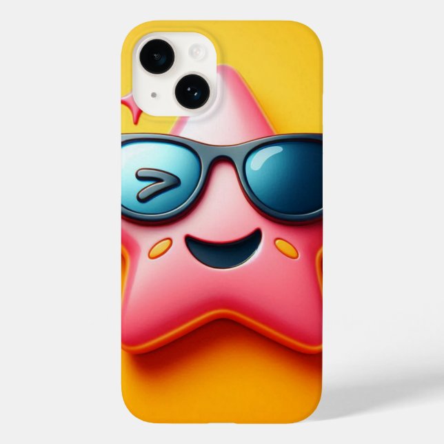 Dancing Apple in Party Hat - Fun Celebration Case-Mate iPhone 14 Hülle (Rückseite)