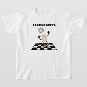 Dancing Arepa Funny Bilingual Venezuelan Arepa T-Shirt