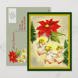 Dancing Baby Angels Vintage Postkarte