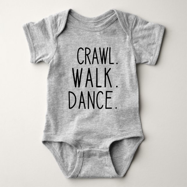 Dancing Baby - Crawl Walk Dance Baby Strampler (Vorderseite)