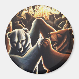 Dancing Bears Frigo Magnet Bear Art Cadeaux
