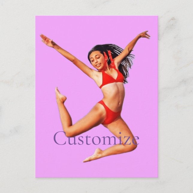Dancing Bikini Model Thunder_Cove Postkarte (Vorderseite)