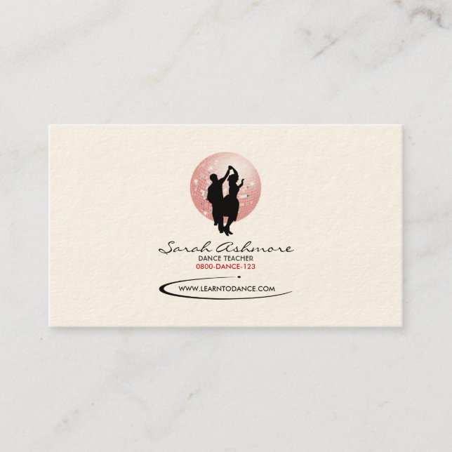 Dancing Business Card Visitenkarte (Vorderseite)