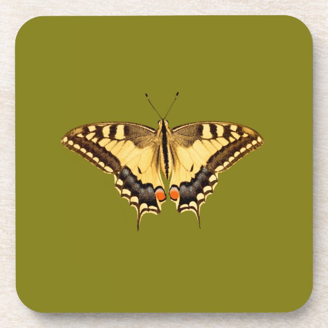 Dancing Butterfly Getränkeuntersetzer (Vorderseite)