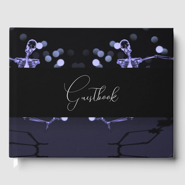 Dancing Celebration X-Ray Skeleton Gästebuch (Vorderseite)